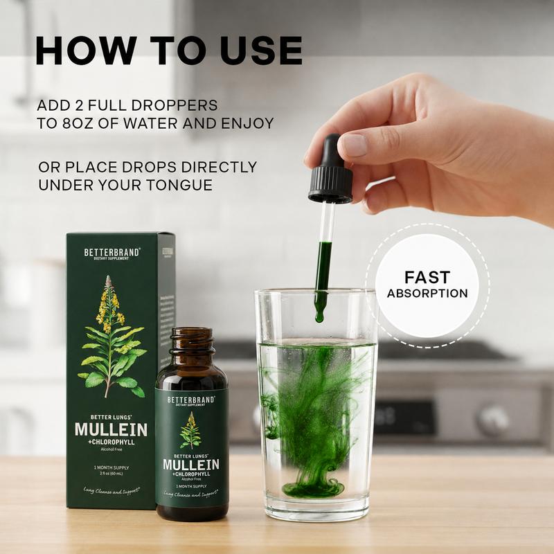 Mullein Leaf & Chlorophyll Drops